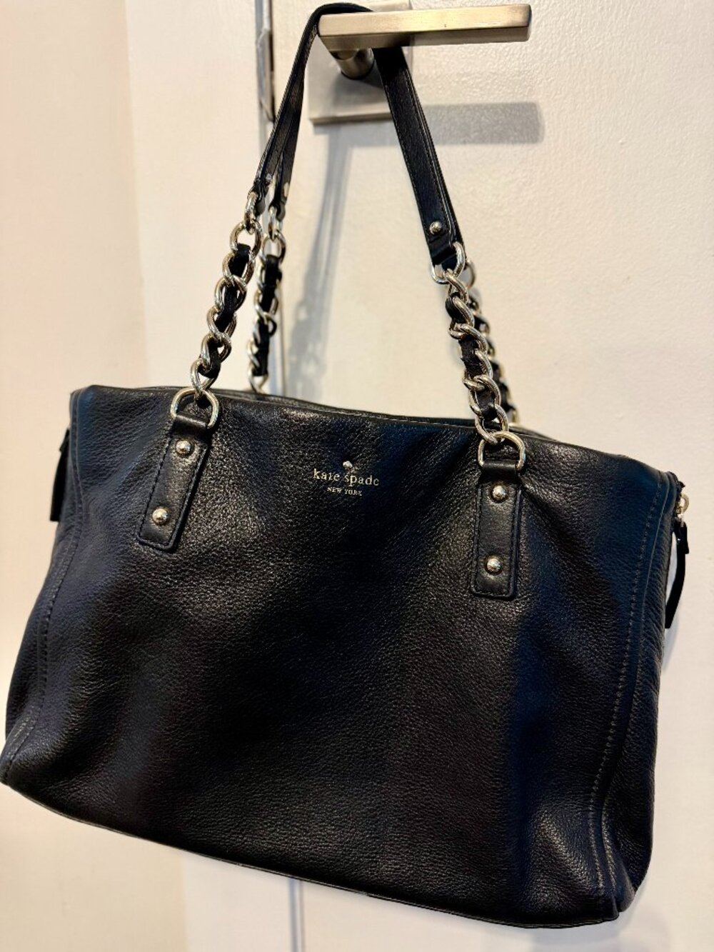 KATE SPADE Leather Shoulder Bag - Black